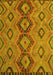 Southwestern Yellow Country Rug, tr1319yw