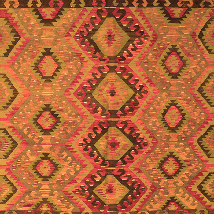 Serging Thickness of Southwestern Orange Country Rug, tr1319org