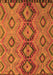 Southwestern Orange Country Rug, tr1319org