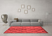 Country Red Washable Rugs