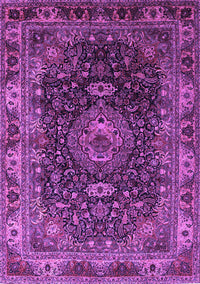 Medallion Purple Traditional Rug, tr131pur