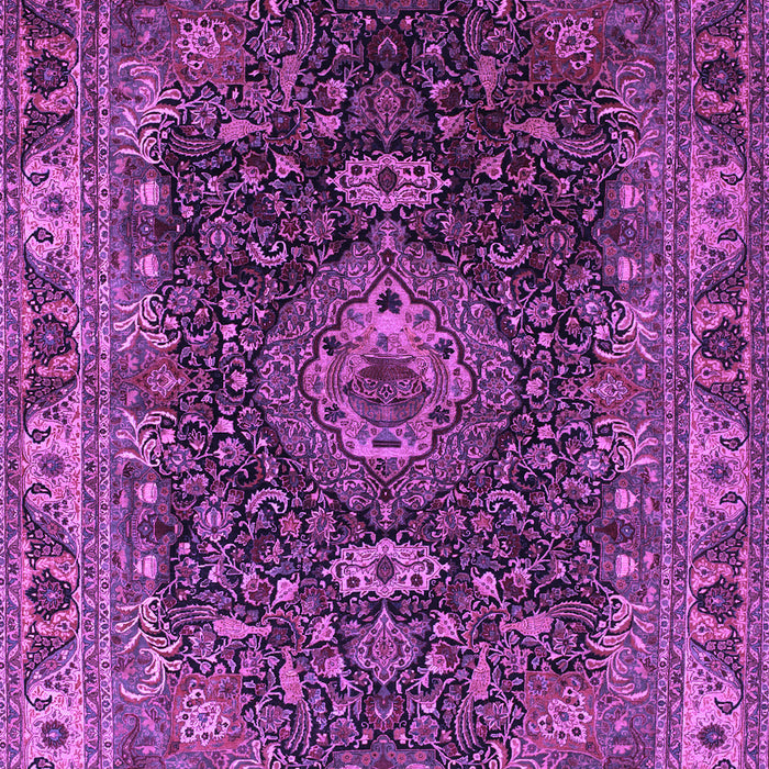 Medallion Purple Traditional Rug, tr131pur