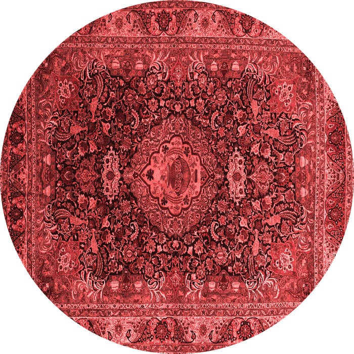 Medallion Red Traditional Rug, tr131red