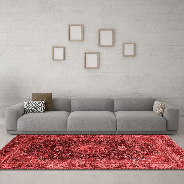 Traditional Red Washable Rugs