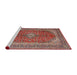 Sideview of Machine Washable Traditional Camel Brown Rug, wshtr1320