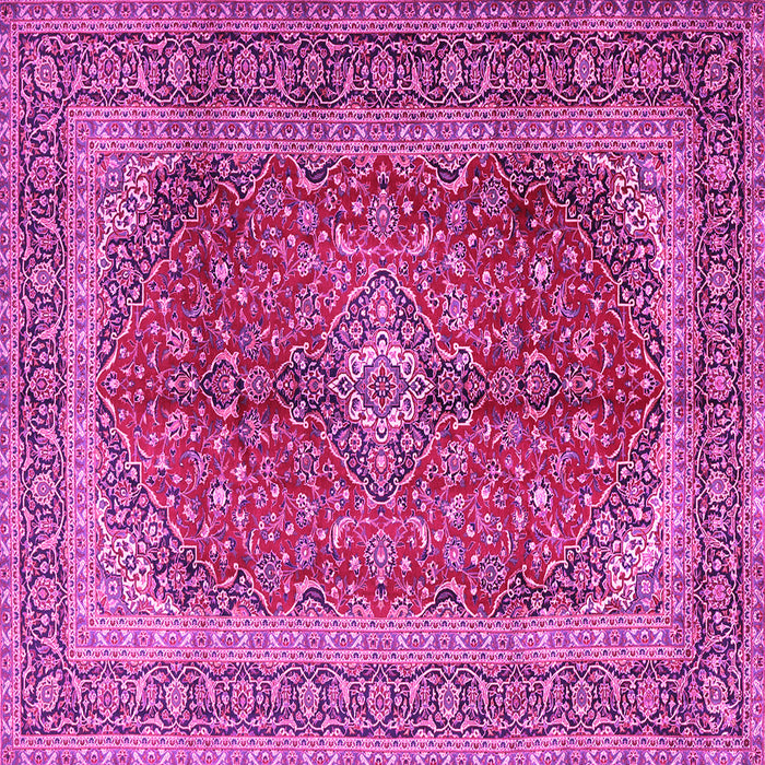 Square Medallion Pink Traditional Rug, tr1320pnk