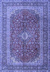 Medallion Blue Traditional Rug, tr1320blu