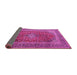 Sideview of Medallion Pink Traditional Rug, tr1320pnk