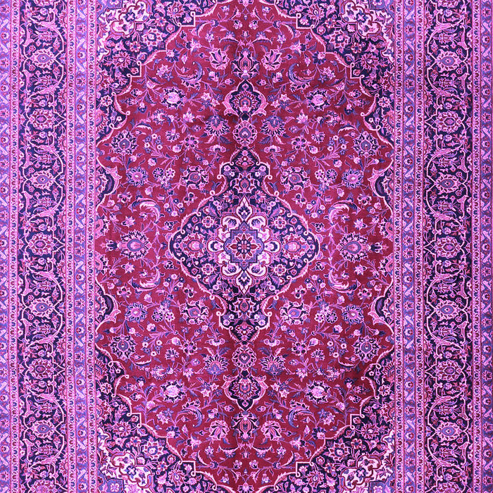 Machine Washable Medallion Purple Traditional Area Rugs, wshtr1320pur