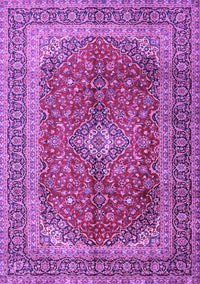 Medallion Purple Traditional Rug, tr1320pur