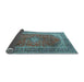 Sideview of Medallion Light Blue Traditional Rug, tr1320lblu