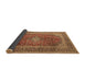 Sideview of Medallion Brown Traditional Rug, tr1320brn