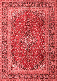 Medallion Red Traditional Rug, tr1320red