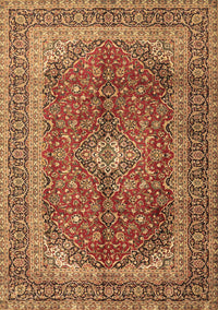 Medallion Brown Traditional Rug, tr1320brn