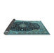 Sideview of Medallion Light Blue Traditional Rug, tr1321lblu