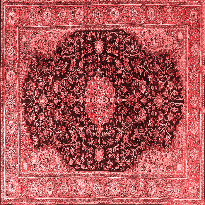 Medallion Red Traditional Rug, tr1321red