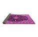 Sideview of Medallion Pink Traditional Rug, tr1321pnk