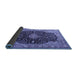 Sideview of Medallion Blue Traditional Rug, tr1321blu