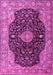 Medallion Pink Traditional Rug, tr1321pnk