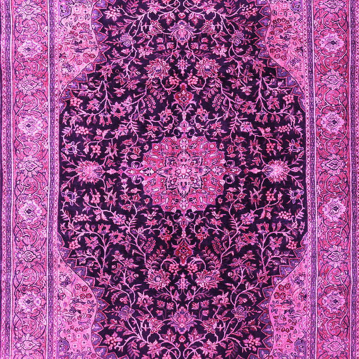 Medallion Pink Traditional Rug, tr1321pnk