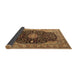 Sideview of Medallion Brown Traditional Rug, tr1321brn