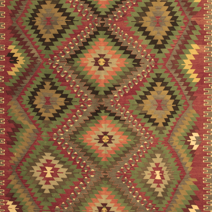 Machine Washable Southwestern Brown Country Rug, wshtr1322brn