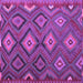 Square Southwestern Purple Country Rug, tr1322pur