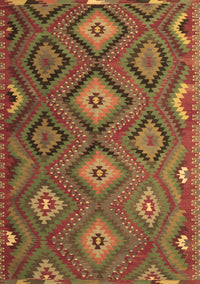 Southwestern Brown Country Rug, tr1322brn