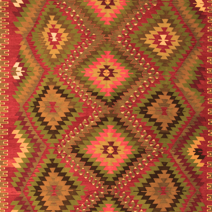 Southwestern Orange Country Rug, tr1322org