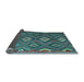 Sideview of Southwestern Light Blue Country Rug, tr1322lblu