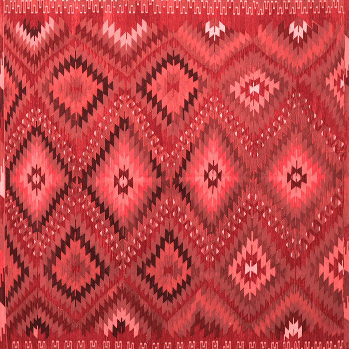 Machine Washable Southwestern Red Country Rug, wshtr1322red