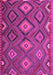 Machine Washable Southwestern Pink Country Rug, wshtr1322pnk