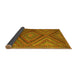 Sideview of Southwestern Yellow Country Rug, tr1323yw