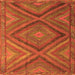 Serging Thickness of Southwestern Orange Country Rug, tr1323org