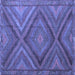 Square Southwestern Blue Country Rug, tr1323blu