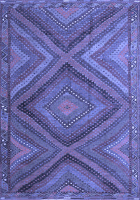 Southwestern Blue Country Rug, tr1323blu