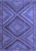 Southwestern Blue Country Rug, tr1323blu