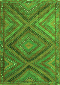 Southwestern Green Country Rug, tr1323grn