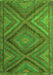 Southwestern Green Country Rug, tr1323grn