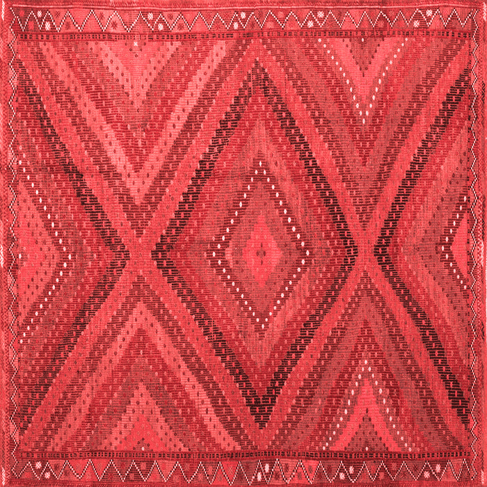Machine Washable Southwestern Red Country Rug, wshtr1323red