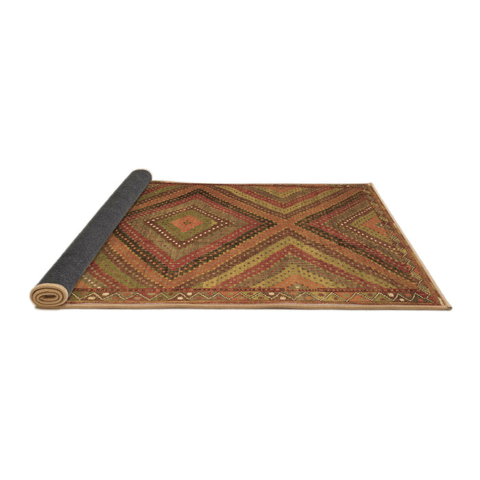 Sideview of Southwestern Brown Country Rug, tr1323brn