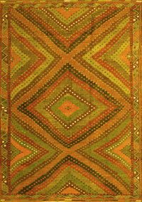 Southwestern Yellow Country Rug, tr1323yw