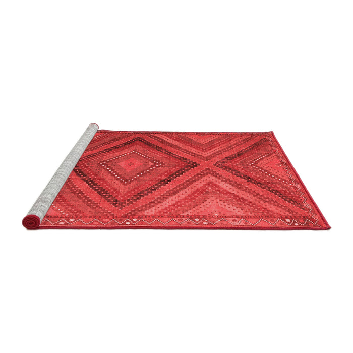 Country Red Washable Rugs