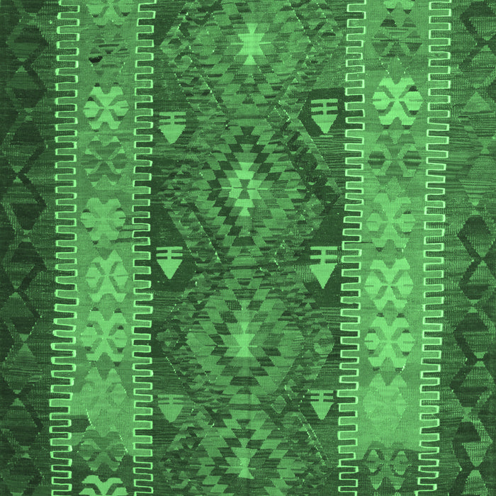 Southwestern Emerald Green Country Rug, tr1324emgrn