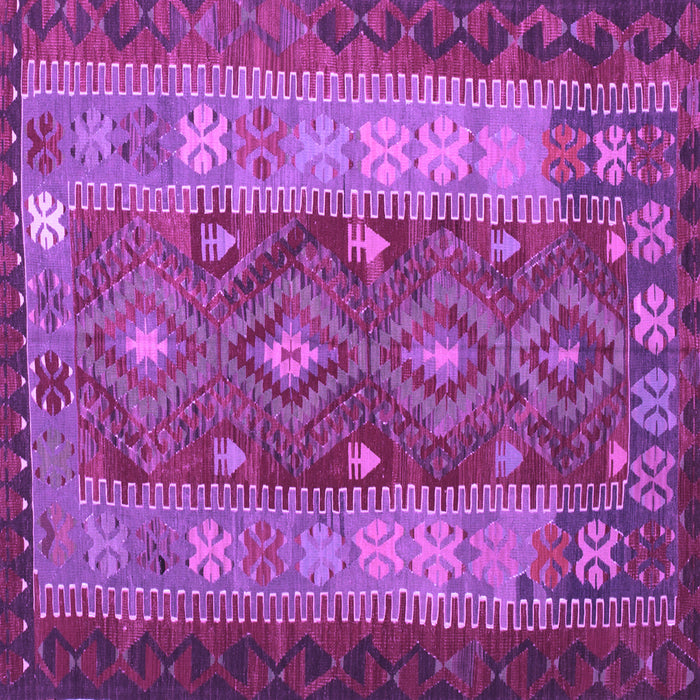 Square Southwestern Purple Country Rug, tr1324pur
