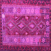 Square Southwestern Pink Country Rug, tr1324pnk