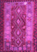 Machine Washable Southwestern Pink Country Rug, wshtr1324pnk