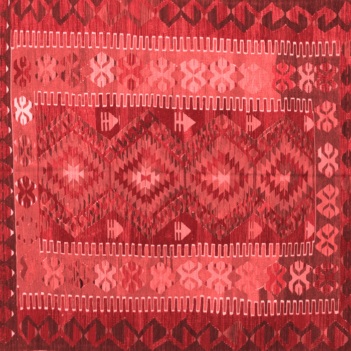 Machine Washable Southwestern Red Country Rug, wshtr1324red