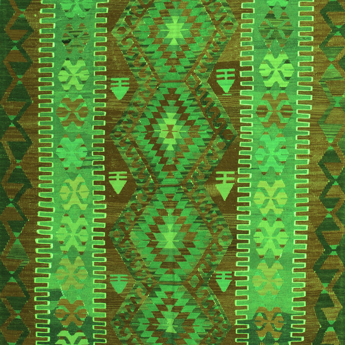 Southwestern Green Country Rug, tr1324grn