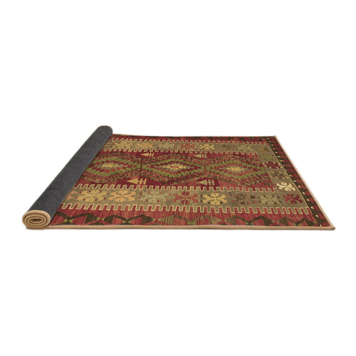 Sideview of Southwestern Brown Country Rug, tr1324brn